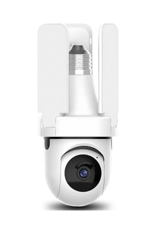 360 Projektör Ampul Güvenlik Kamerası Wi-fi Gece Görüş Hareket Takip Çift Yönlü Ses