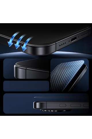 Apple Uyumlu iPhone 17 Pro Max Zore Etnaa Cam Ekran Koruyucu
