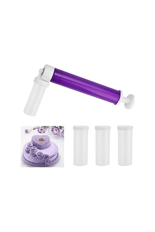 Gıda Boyası Püskürtme Tabancası 5li Pompası Airbrush Pasta Kek Mu