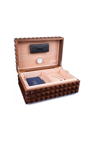 Gentili Emilio Kahverengi Ceviz Kaplama Humidor 373049