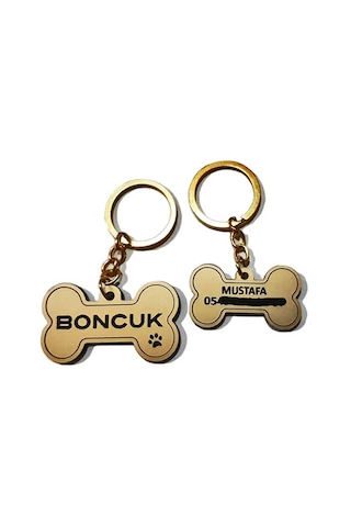 Altınceylan Köpek İsimlik Künyesi Küçük Boy 4 x 2,3 cm