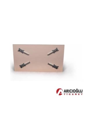 Arıcıoğlu_Ticaret 90 Cm X 100 Cm Metal Katlanır Ayaklı Dikdörtgen Sofra