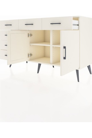 Hyperion Konsol 2 Raflı 6 Çekmeceli 2 Kapaklı 132x44x83 Aytaşı-aytaşı Aytası