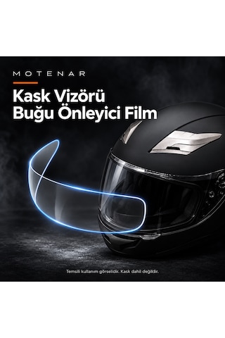 Motenar Motosiklet Kask Vizörü Buğu Önleyici Şeffaf Film Pinlock 1 Adet