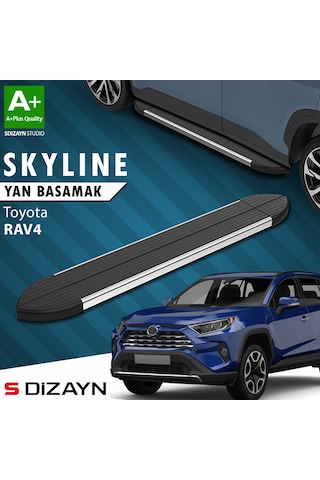 S-dizayn Toyota Rav 4 5 Skyline Krom Yan Basamak 173 Cm 2018 Üzeri A+ Kalite