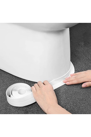 Banyo Duşakabin Küvet Mutfak Lavabo Tezgah Sızdırmaz Su Geçirmez Kenar Bandı 38 MM x 3.2 M