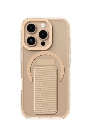 Apple Uyumlu iPhone 16 Pro Kılıf Magsafe Şarj Özellikli Standlı Amazingthing Titan Plus Kapak Rose Gold