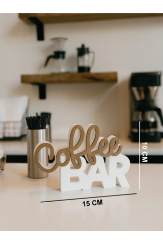 3dprototürk Kahve Köşesi Coffee Bar Yazılı Dekoratif Masaüstü Biblo