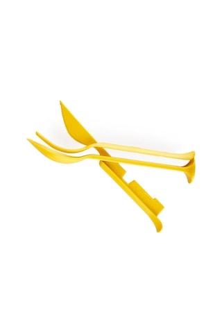 Combo 3 In 1 Çatal Kaşık Set Sarı Sarı