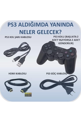 Sony Playstation 3 Super Slim 500 Gb + 2 Oyun Kolu + 40 Oyun