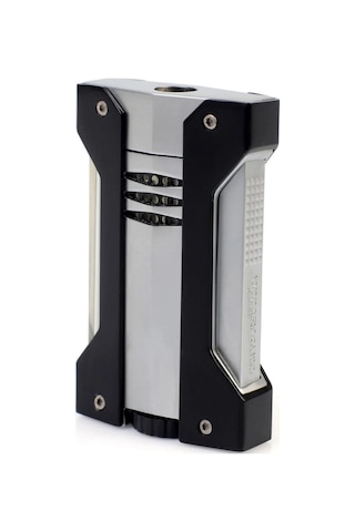 Conquistador Tek Torch Pürmüz Krom Siyah Defi Extreme Dizayn Metal Puro Çakmağı Cnq-024