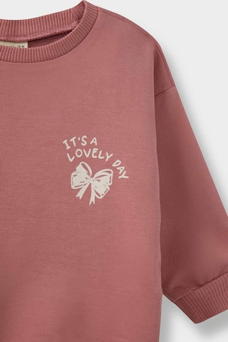 Defacto Kız Bebek Çiçekli Sweatshirt Kumaşı 2li Takım E8993a525aubr103 Pembe