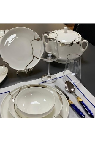 Leggno Chester Premium Silver Chep1001set24s 24 Parç. Yemek Tak