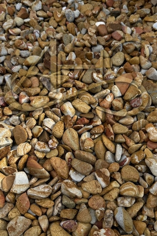 Sarı Çizgili Rainbow Dolomit Çakıl Taşı 1-3 Cm 5 Kg Dekoratif Bahçe Peyzaj Saksı Akvaryum Teraryum