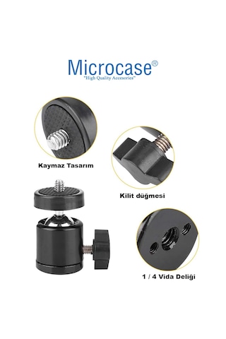 360 Derece Ayarlanabilir Metal 3/8 Tripod Monopod Işık Standı