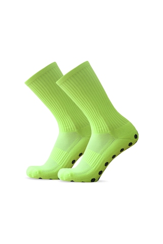 Konesam Anti Kayma Tabanlı Nane Renkli Futbol Çorabı - Konforlu, Nemi Emici, 1 Çift Paket Yeşil