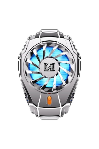 Kilifone - Telefon Soğutucu Fan N15 Gümüş Kaplama 2 Kademeli Tec Soğutma Sistemli Telefon Soğutucu Fan - Gümüş - T28594