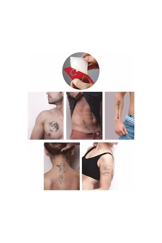 Doğruluk Sembolleri 5 Li Set Geçici Dövme Kına Şablonu