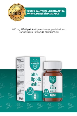 Alfa Lipoik Asit 600 Mg 30 Kapsül