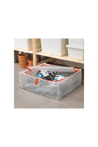 Ikea Parkla Saklama Hurcu 55 X 49 X 19 Cm Beyaz - Turuncu