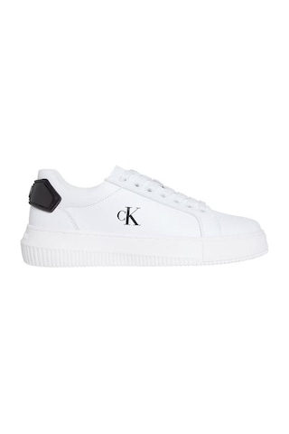Kadın Chunky Cupsole Ru Patch Lth Wn Sneaker - Beyaz-8673 Bright White/black
