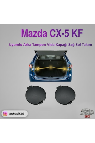Mazda Cx-5 Kf Uyumlu Arka Tampon Vida Kapağı Takımı Sağ + Sol