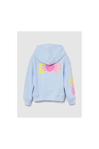 Kız Çocuk Relaxed Gap Logo Fransız Havlu Kumaş Sweatshirt mavi