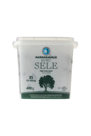 Marmarabirlik Kuru Sele 321-350 KB XS Siyah Zeytin Kutu 6 x 400 G