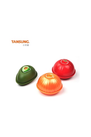 Reedark Plastik Avokado Ve Domates Saklama Kabı Seti, Taze Sebze Koruma Kutusu Diğer