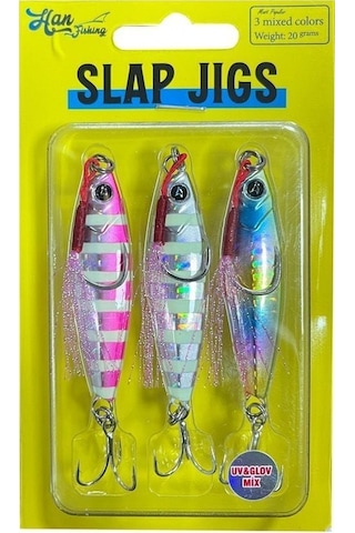 Hanfish Slap Jigs Uv & Glow Mix 10gr.