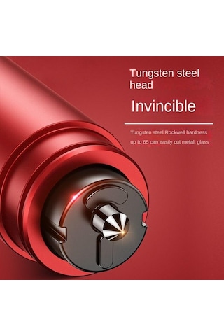 Kırmızı Bir Saniye Kırık Cam Artefakt Araba Emniyet Çekici Çok Fonksiyonlu Kaçış Kırık Cam Artefakt Kaçış Çekici Acil Durum Çekici