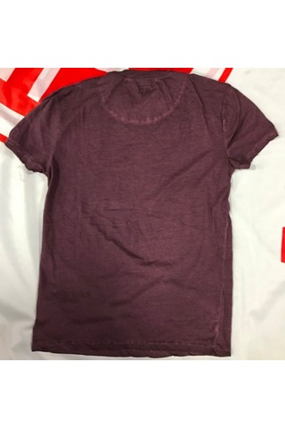 Triumph Costello Bisiklet Yaka Kısa Kol Mor Tshirt