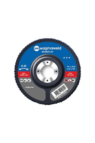 Magmaweld Flapdisk Ao 40 Kum-115x22 MM-813m31154a