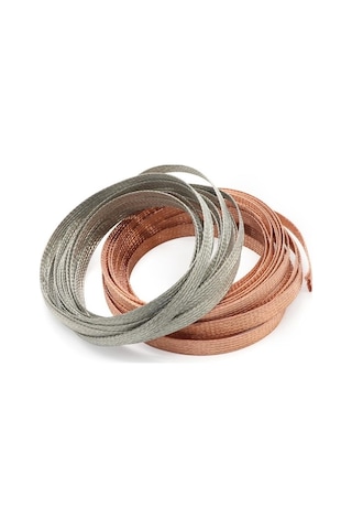 Pazly 10m Red Kupreli 4-25mm Genişletilebilir Metal Kılıf Bakır Örgülü Ekranlama Tel Kablo Korumalı