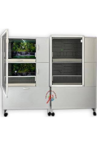 İstanbul Kafes Model 4Dy Pvc Kuş Dolabı