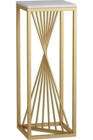 Beli Metal Gold Üçlü Set Çiçeklik Ve Saksılık