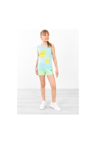 Brz Kids Basketbol Baskılı Kız Çocuk Sıfır Kol T-shirt-turkuaz Turkuaz