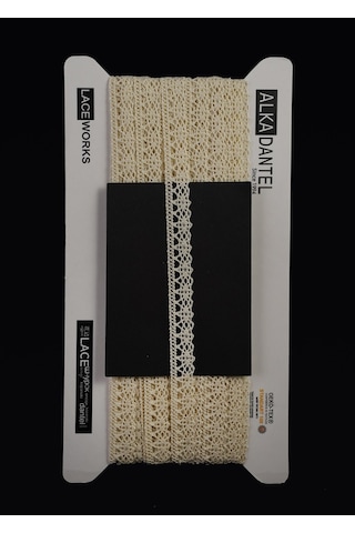 Alka Dantel Merserize Kopanaki 10 Metre 407 Merserize Cream
