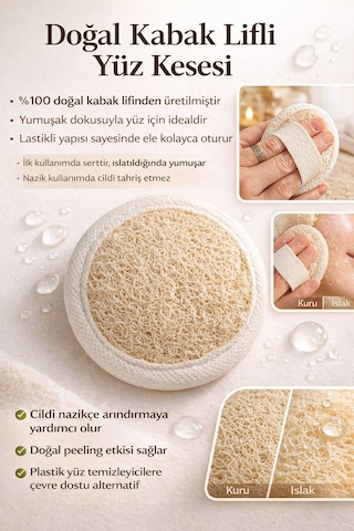 Kabak Lifli Lastikli Yüz Peeling Diski