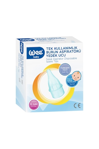 Wee Baby Burun Aspiratörü Nasal Yedek Ucu 20 Adet (2Pk*10)