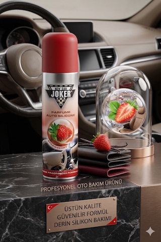Torpido Deri Plastik İçin Parlatıcılı Silikon Oto Kokusu Parfüm Sprey 5 Adet Karışık Kokulu 200 Ml 001