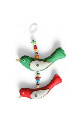 Bereket Kuşları Yeşil Kırmızı Beyaz