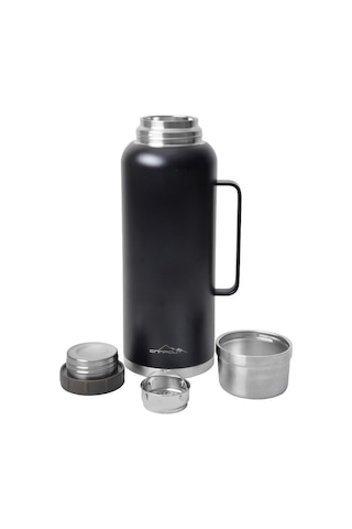 NURGAZ Campout Çift Katmanlı Termos 2600 ml Siyah (NG 166)