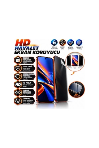 Infinix Smart 10 Plus Uyumlu Şeffaf Hd Hayalet Nano Kırılmaz Ekran Koruyucu Darbe Emici Ultra Plus 08911618