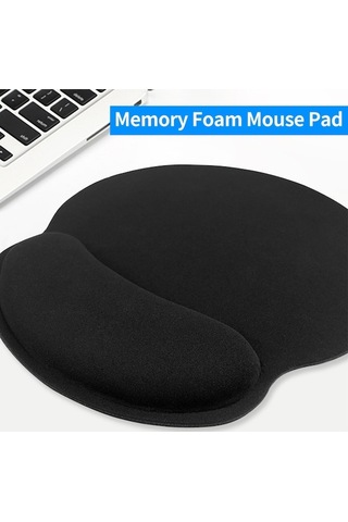 Pazly Kaymaz Ofis Oyun Mouse Pad, Bellek Köpüklü Bilek Desteği, Gri
