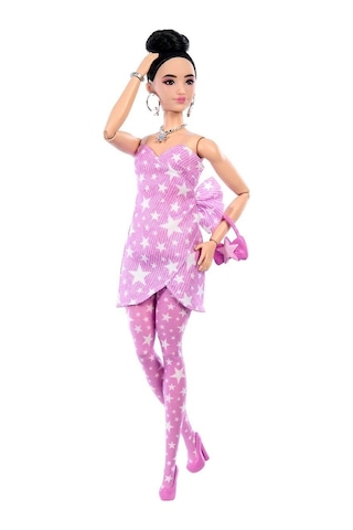 Jjn71 Barbie Deluxe Style - Yıldız Desenli Elbise