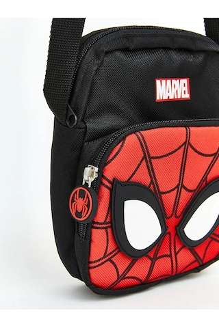 Lc Waikiki Siyah Spider-man Baskılı Erkek Çocuk Omuz Çantası