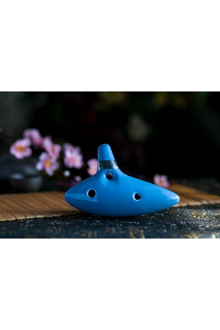 Hermann Mayer Hmo12Bl Pro Seramik Alto Ocarina - Mavi