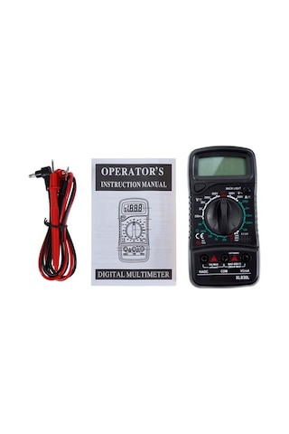 Agoodshop Siyah El Lcd Dijital Multimetre Elektrik Ölçer Test Cihazı Otomotiv Elektronik Kristal