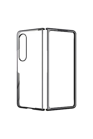 Newface - 476 - Samsung Galaxy Uyumlu Z Fold 4 Kılıf Fold Element Kapak - Csmo-tex - - Siyah Sıyah